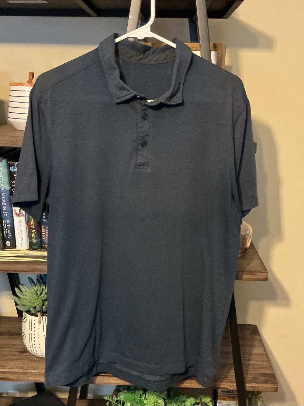 Men's Lululemon Navy Short-Sleeve Polo Shirt